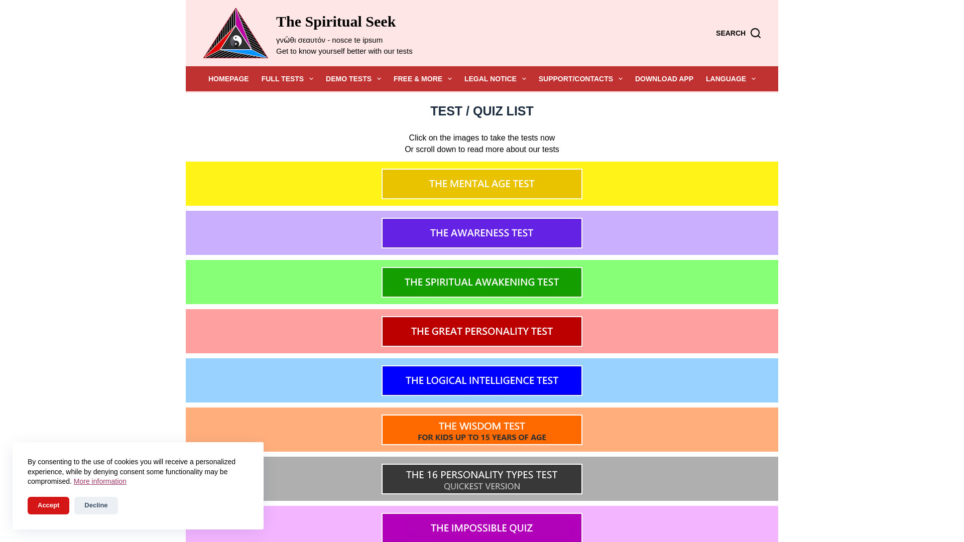 The Spiritual Seek startup – AI Quizzes