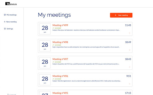 Theseus AI startup – AI Transcriber