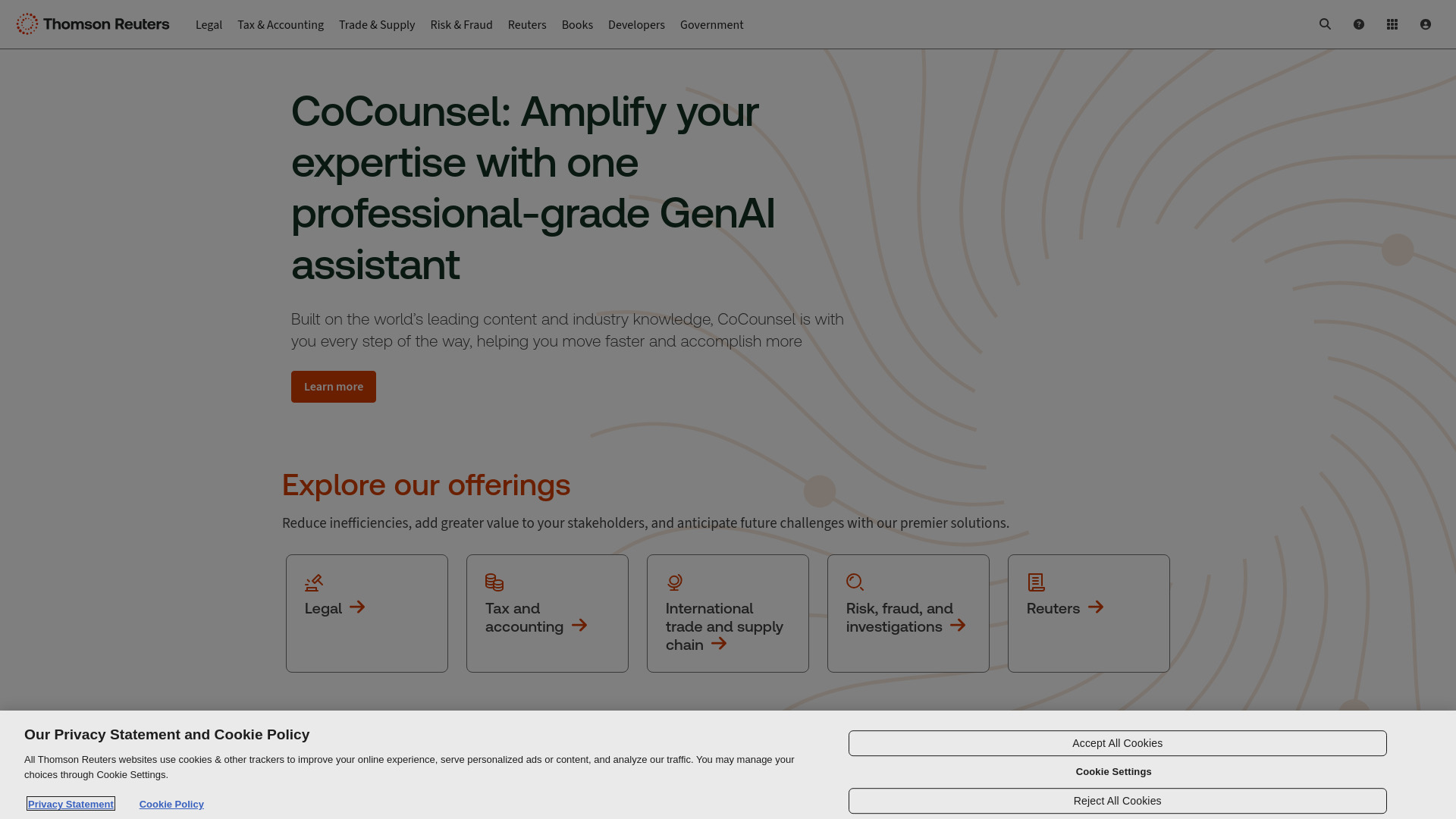 Thomson Reuters startup – AI Assistant