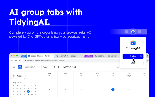 TidyingAI startup – AI Browsers