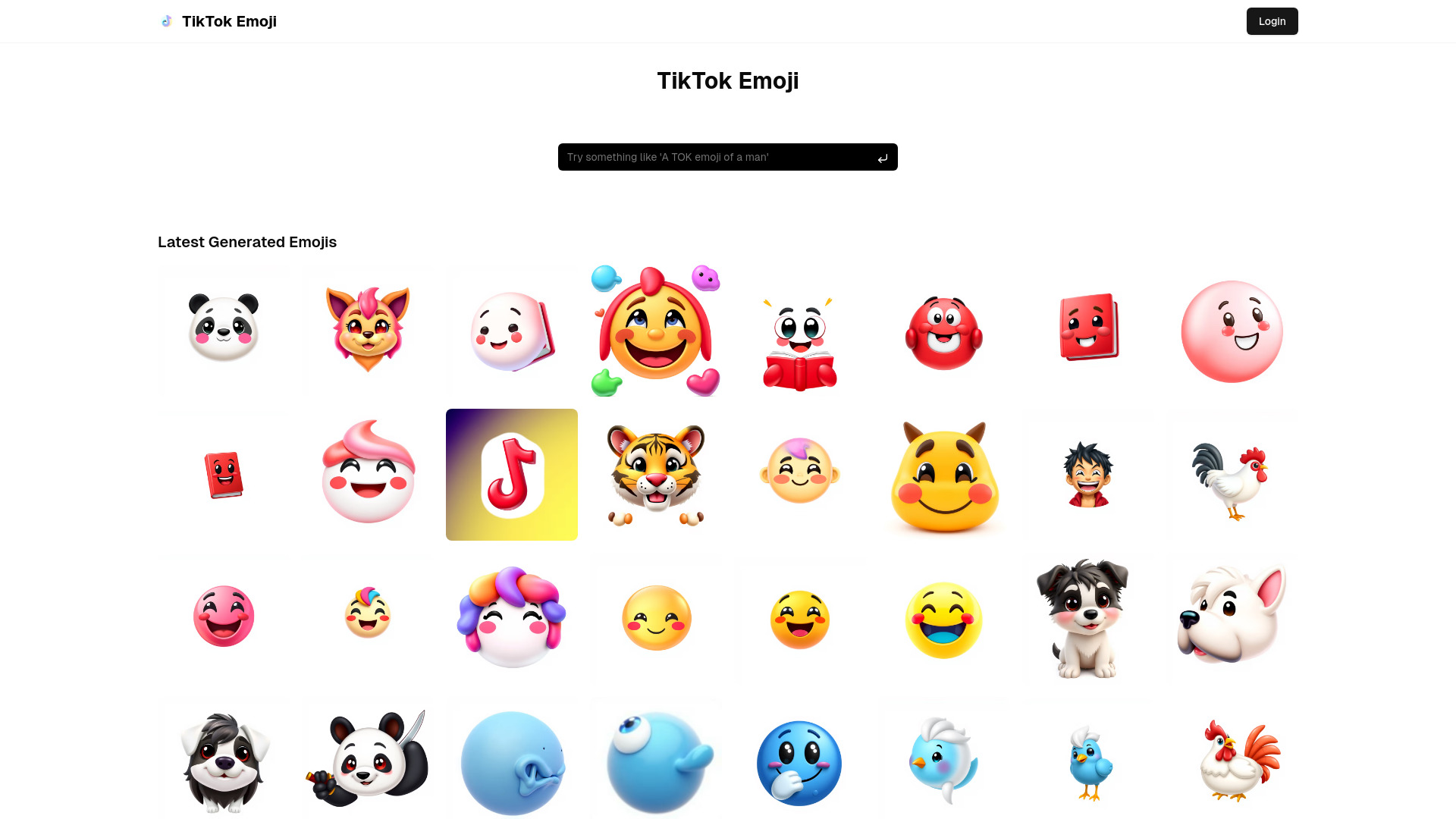 TIKTOK-EMOJI.COM startup – AI Emoji Generator