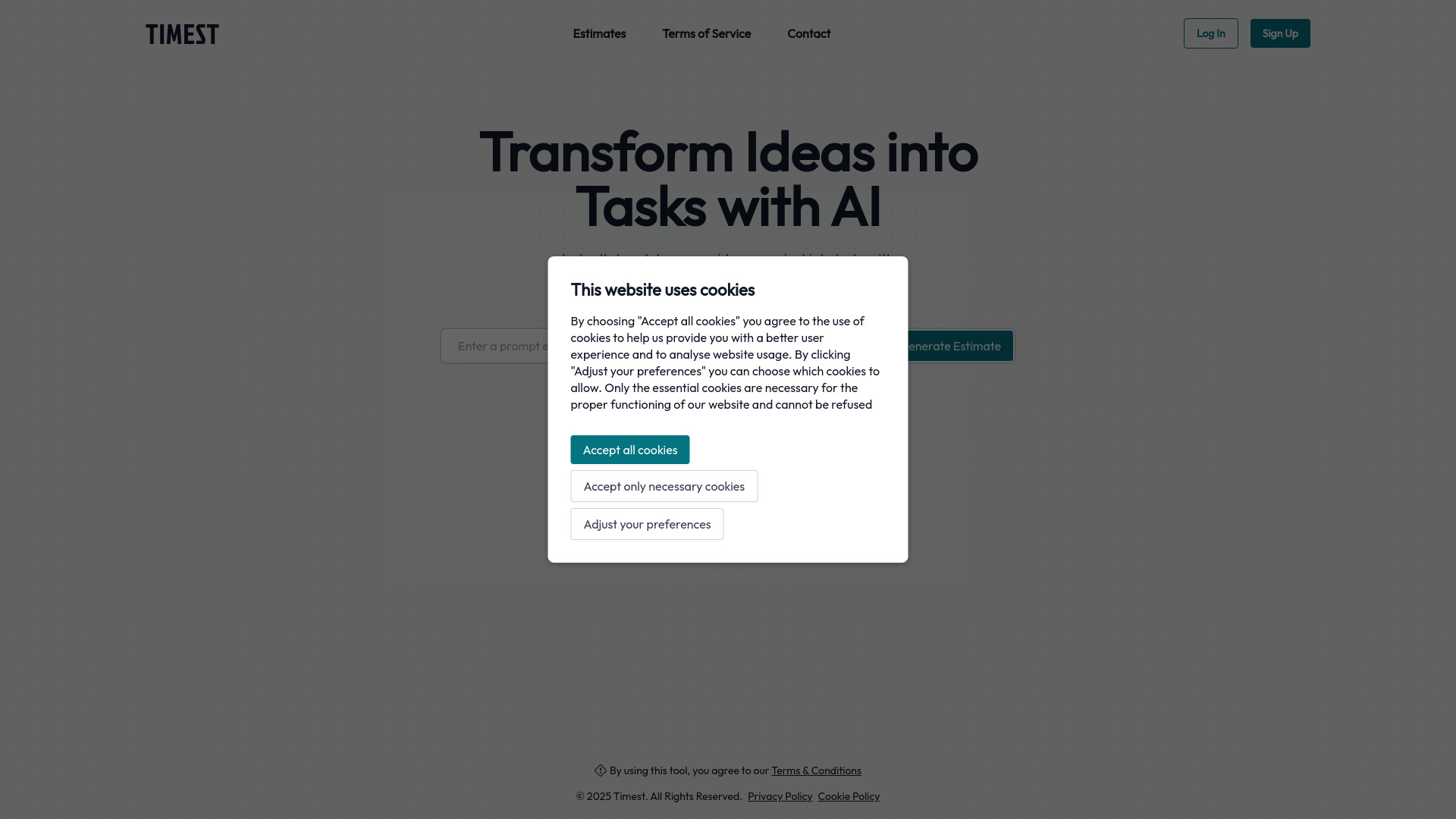 Timest startup – AI Task Management