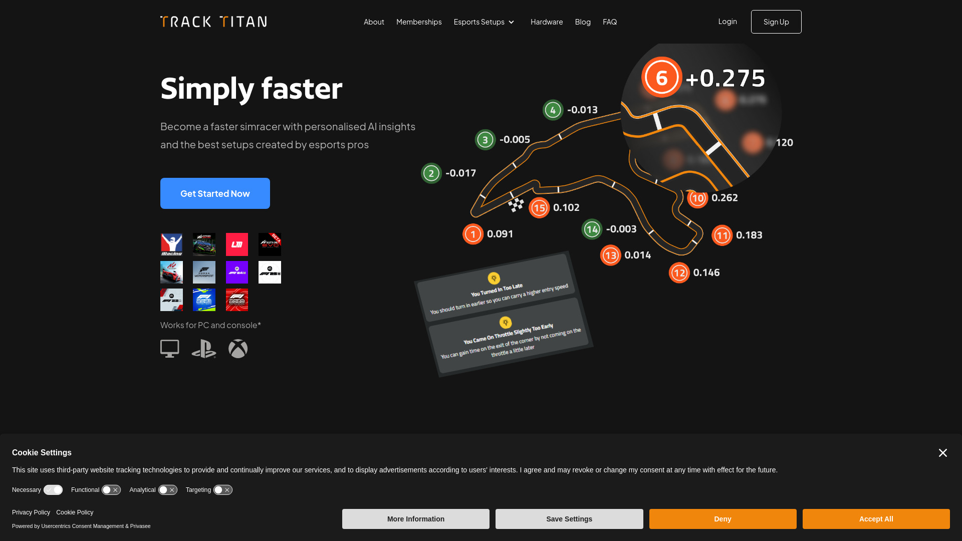 Track Titan startup – AI Games