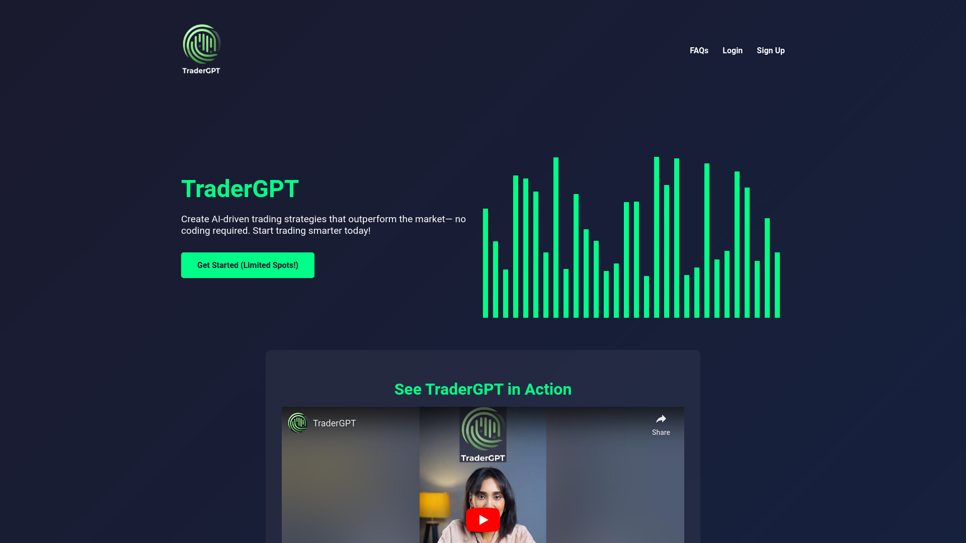 TraderGPT startup – AI Trading Bot