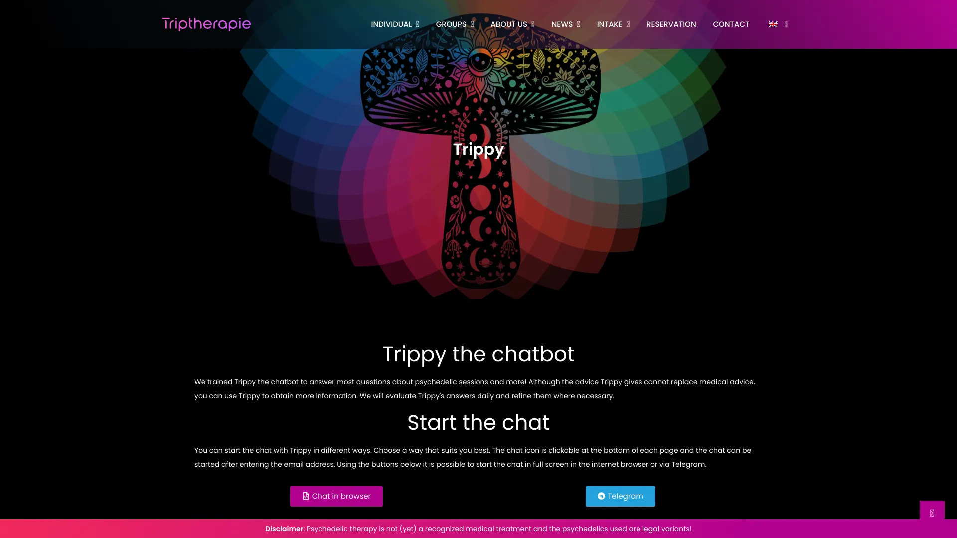 Trippy chat startup – AI Chatbot