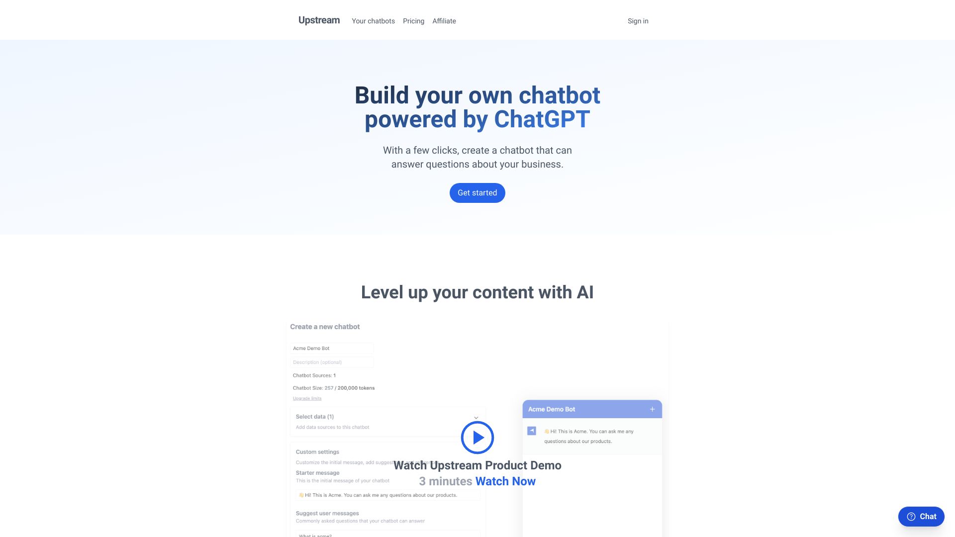 Upstream startup – AI Assistant