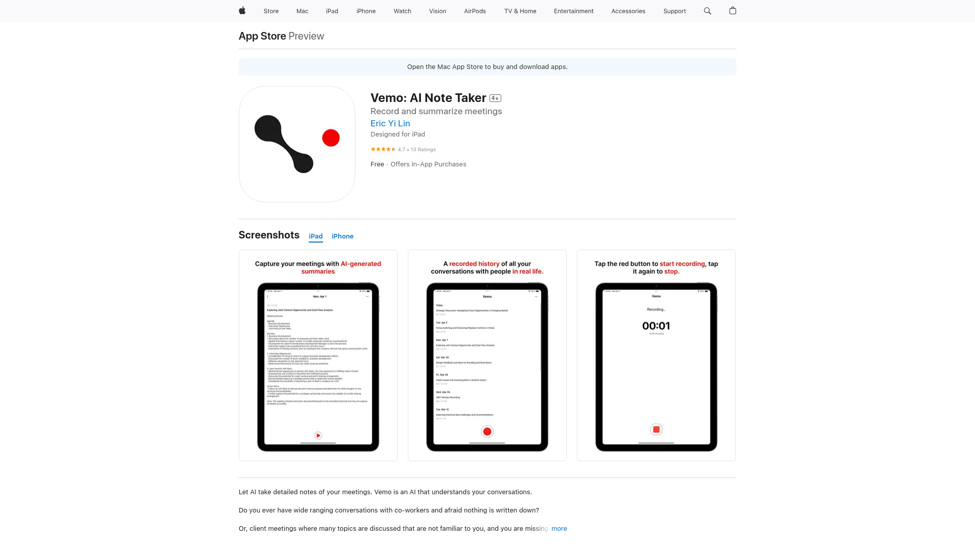 Vemo AI startup – AI Note Taker