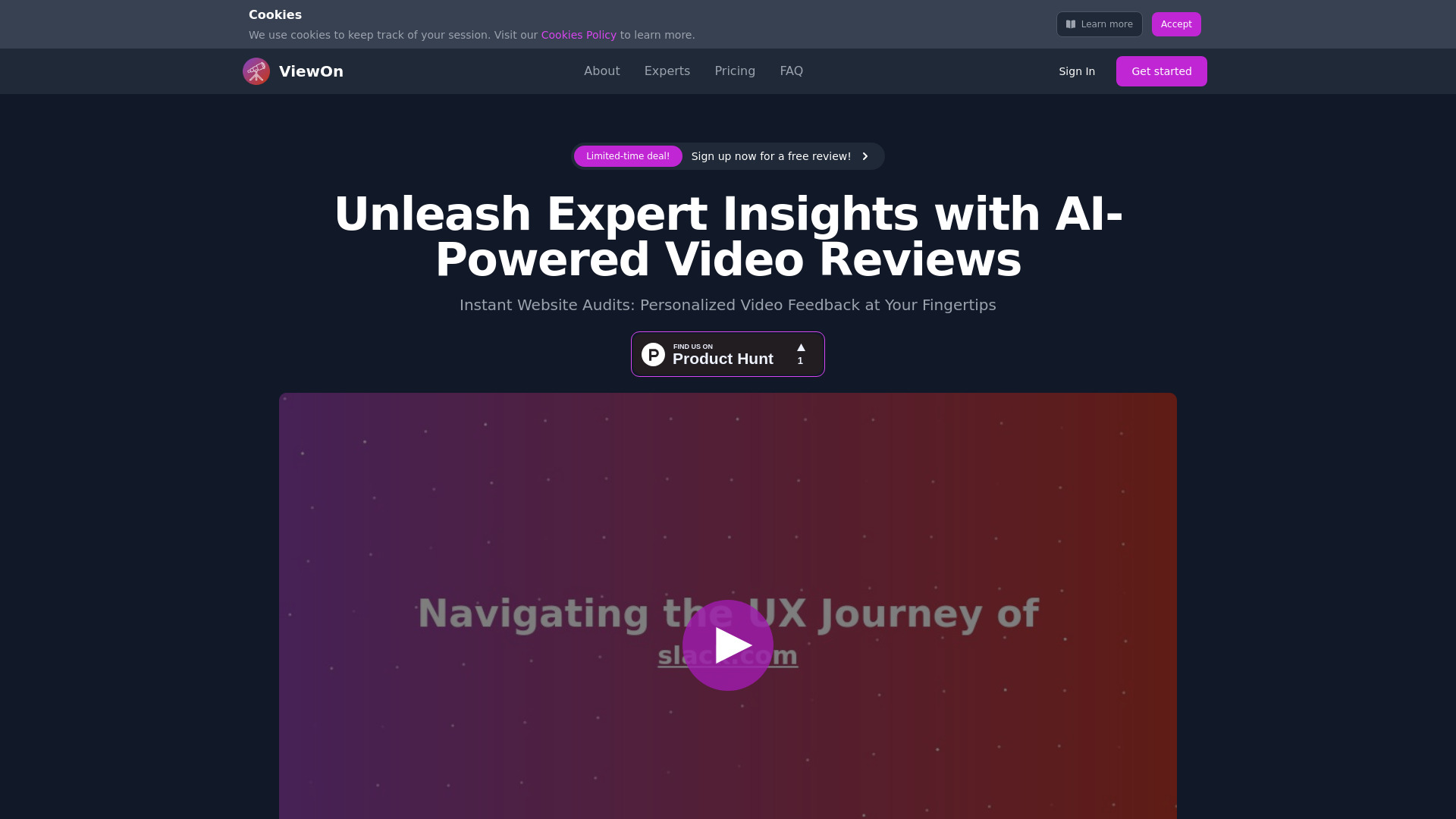 ViewOn startup – AI Reviews