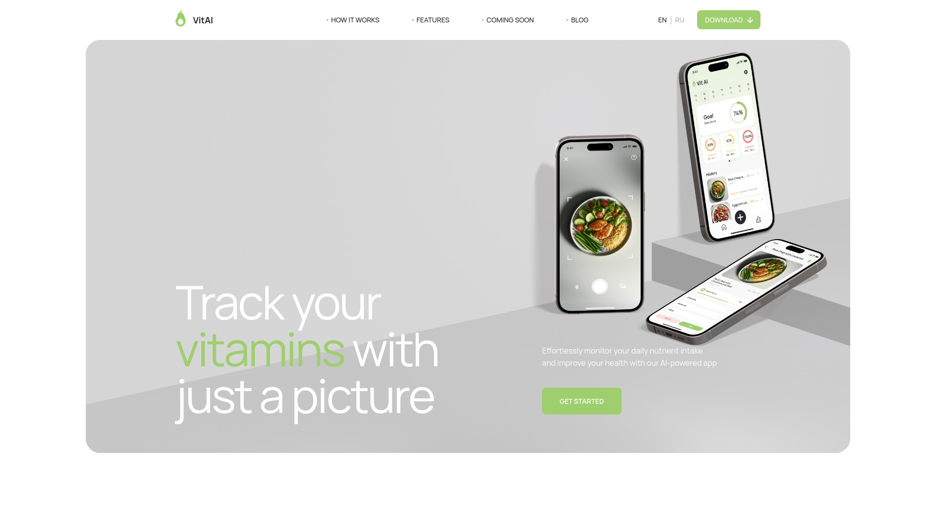 VitAI – Your Pocket Nutrition Assistant startup – AI Fitness