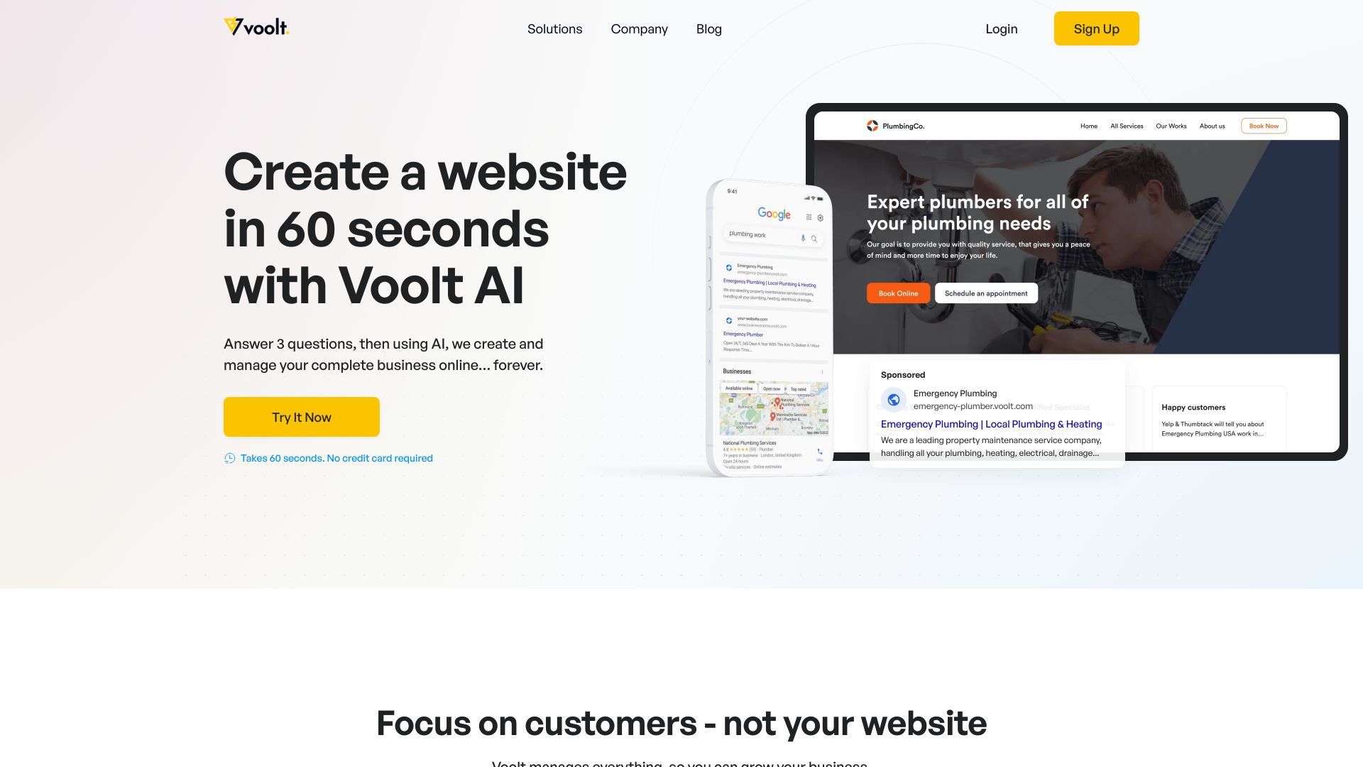 Voolt startup – AI Website Builder