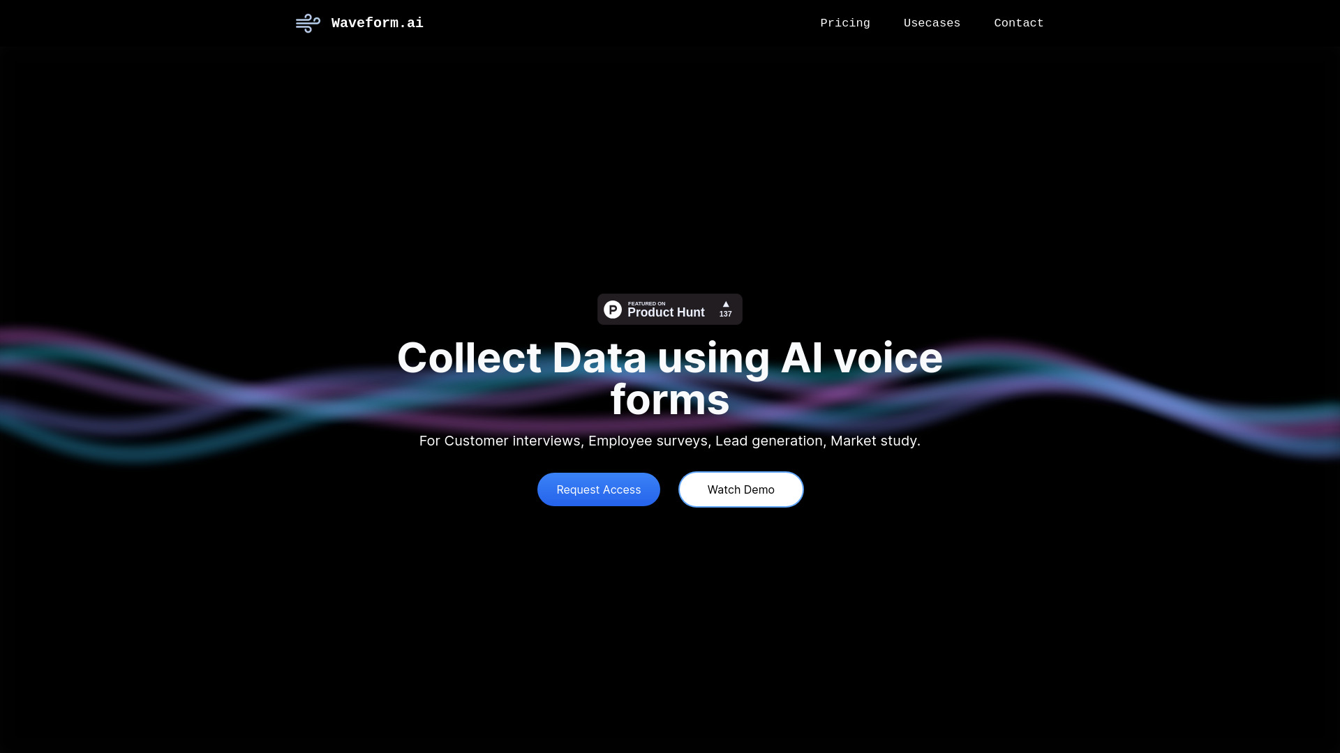 Waveform.ai startup – AI Forms