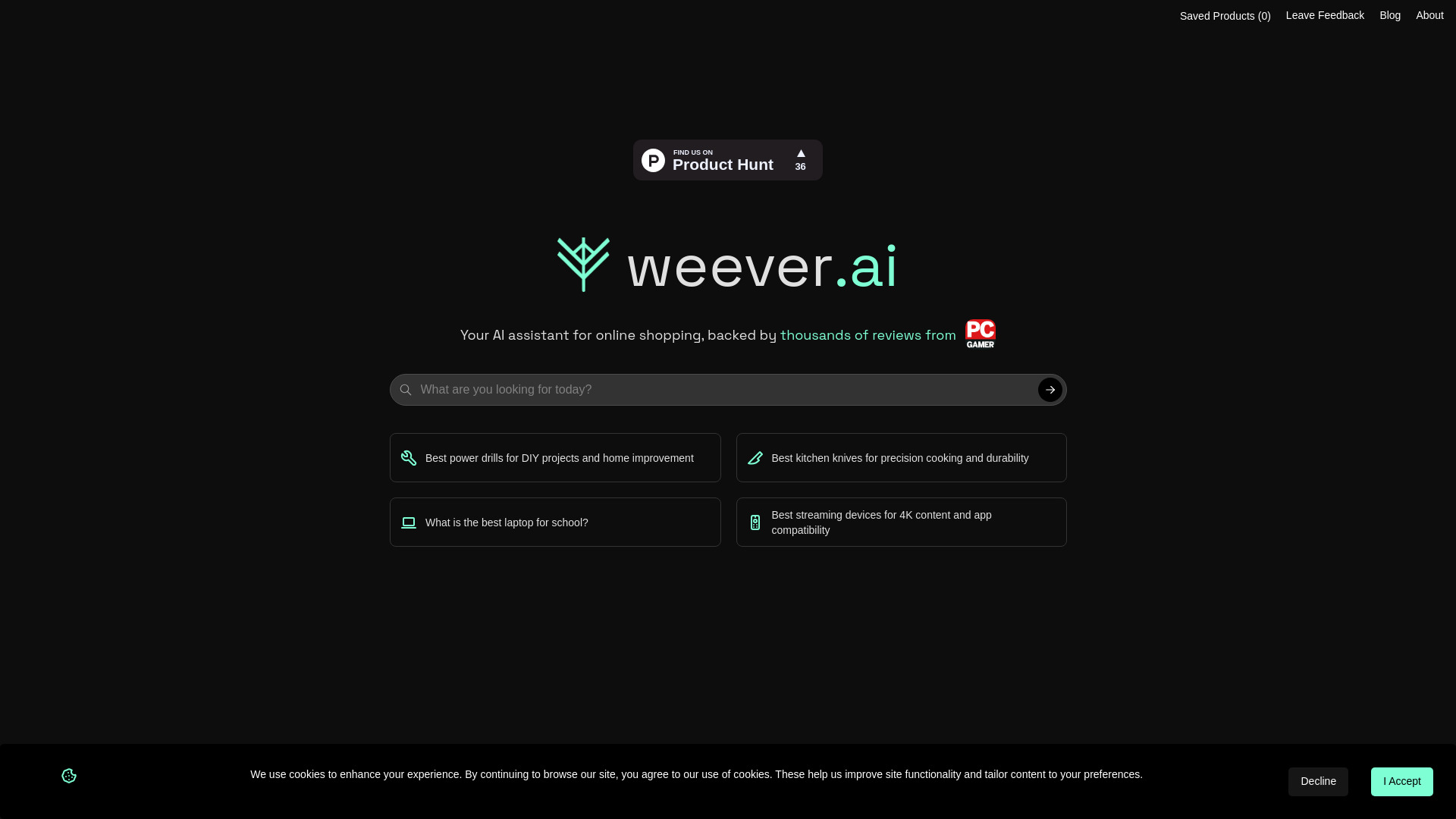 weever.ai startup – AI Shopping Assistant