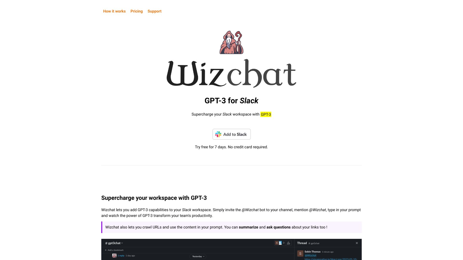 WizChat startup – Other