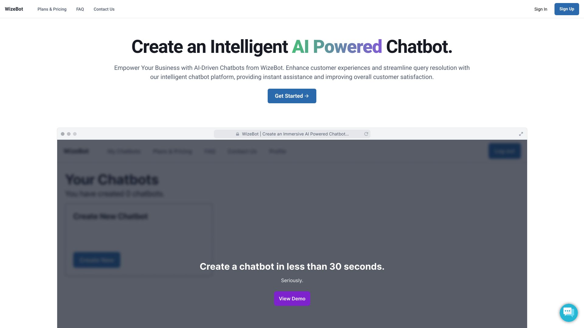 WizeBot startup – AI Chatbot