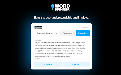 Word Spinner - The Best AI Humanizer, Rewriter & Copywriter startup – Humanizer AI