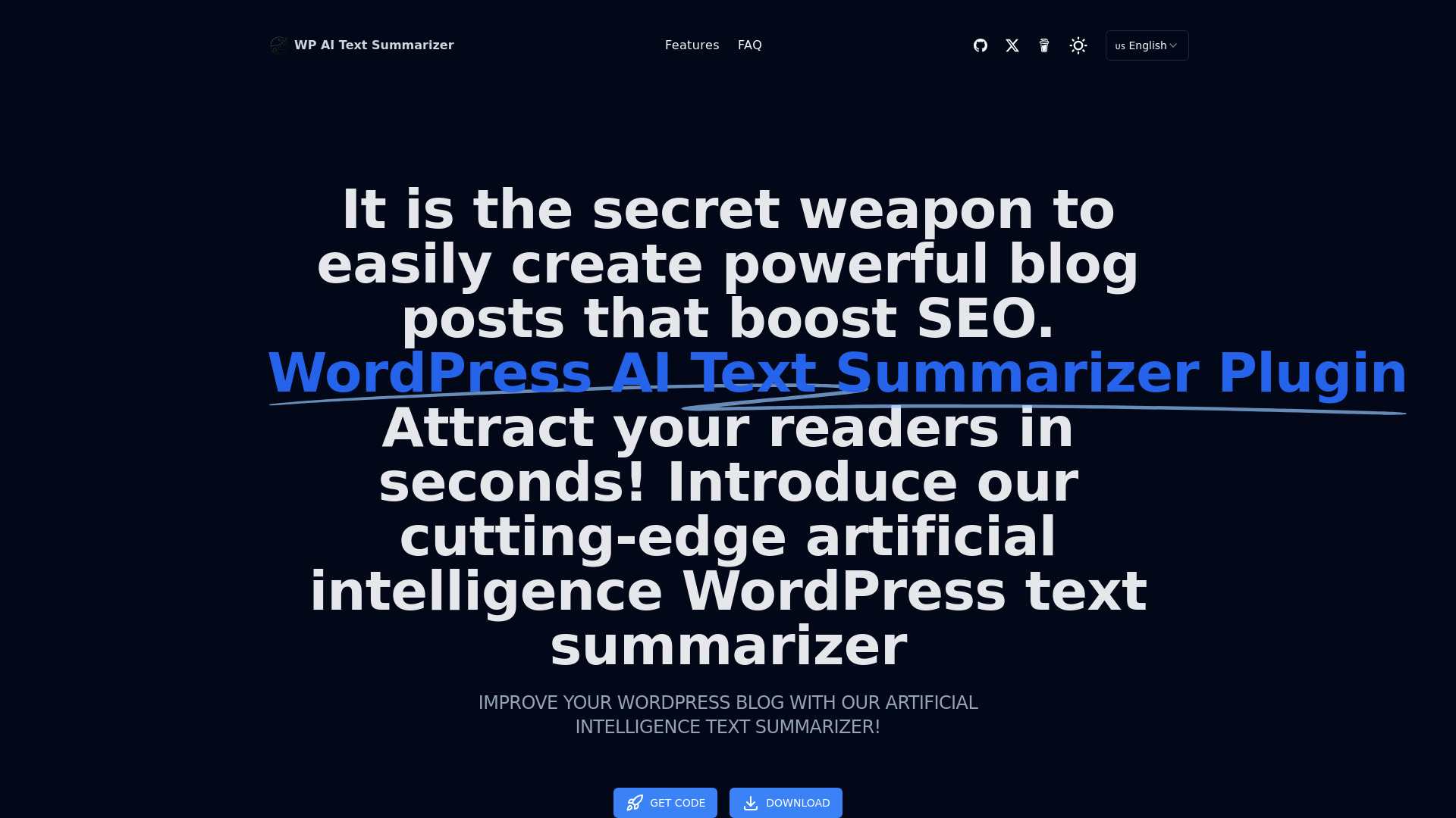 WP AI Text Summarizer startup – AI Article Summarizer