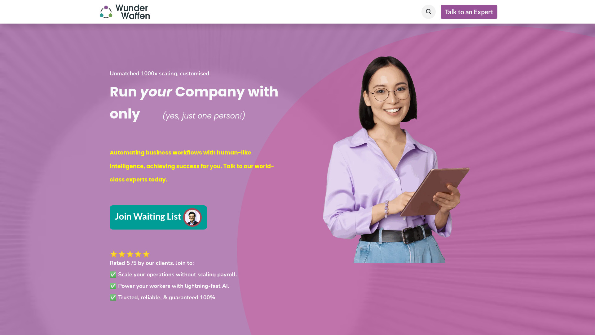 WunderWaffen startup – AI Workflow
