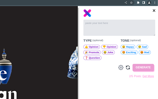 XPressPost startup – AI Tweet Generator