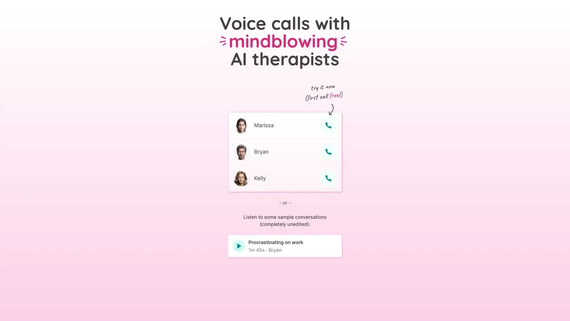 You Need A Therapist startup – AI Therapist