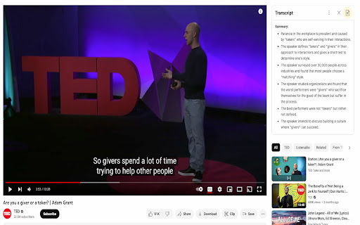 YouTube Summarizer startup – AI Youtube Summary