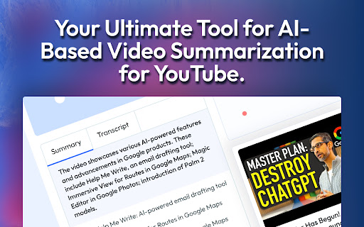 Youtube Summary with ChatGPT | VidRapid startup – AI Video Summarizer