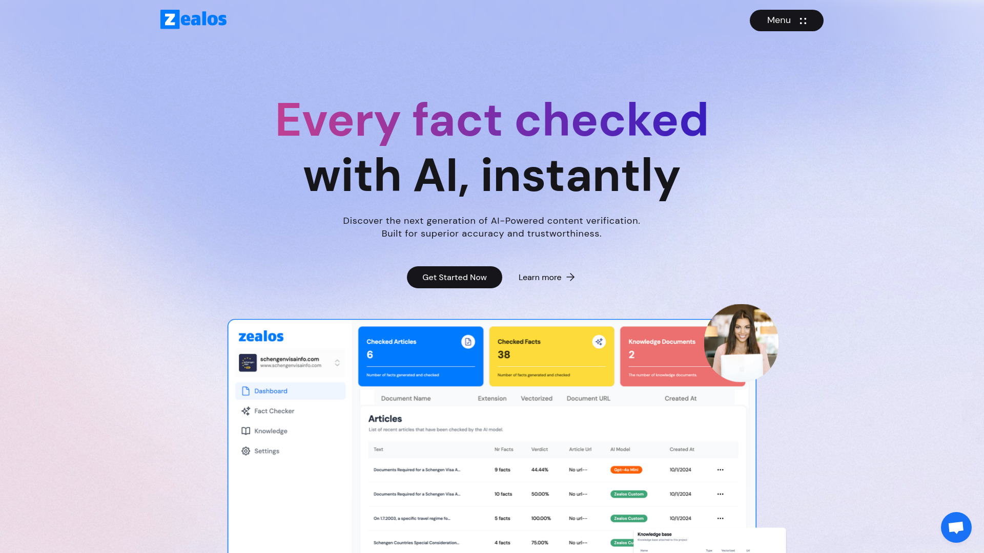 zealos.ai startup – AI Checker