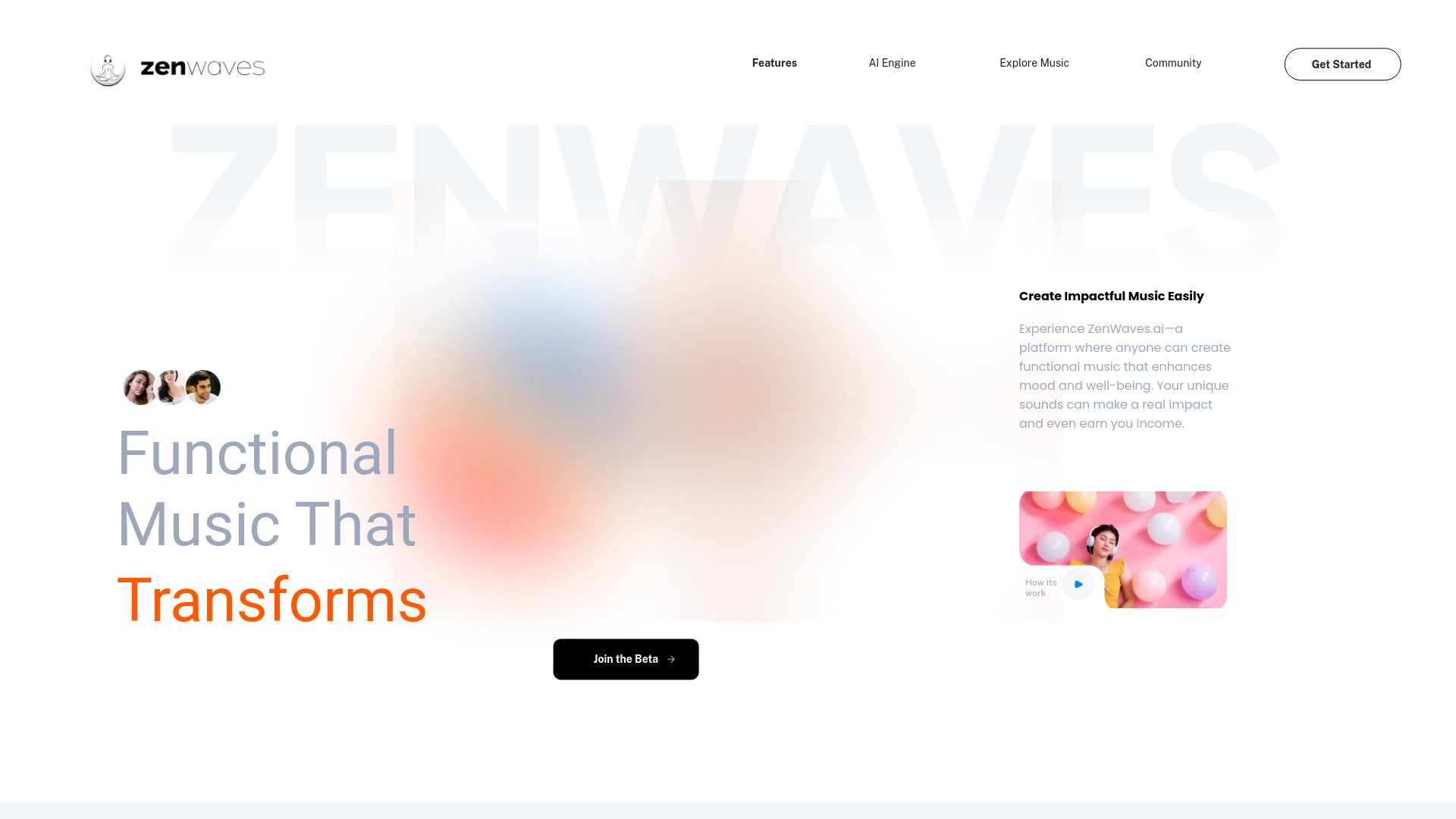 ZenWaves.ai startup – AI Music Generator