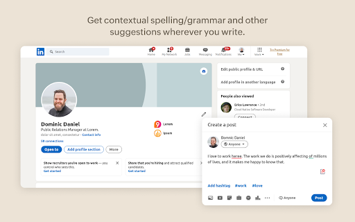 Zoho BluePencil: Free Grammar & Spell Checker startup – AI Writing Assistants